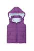 Girls Puffer Vest Sleeveless Winter Jacket Hood Warm Coat Print Lined Zip Up Waistcoat