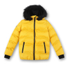 Big Boys Winter Warm Jacket Camo Printed Zip Up Fleece Lined Puffer Coat with Faux Fur Hood