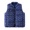 Baby Girls Puffer Vest Star Printed Fleece Lined Quilted Zipper Waistcoat Nacy